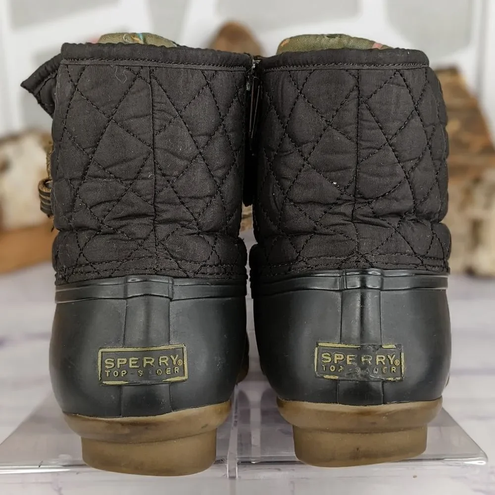 Sperry saltwater waterproof quilted duck boots sophisticated